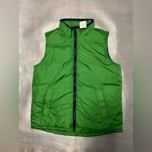 Lands End Boys Down Puffer Reversible Vest- Boys Size 14-16